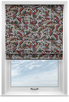 Walled Garden, Steel - Twist&Fit Roman Blind